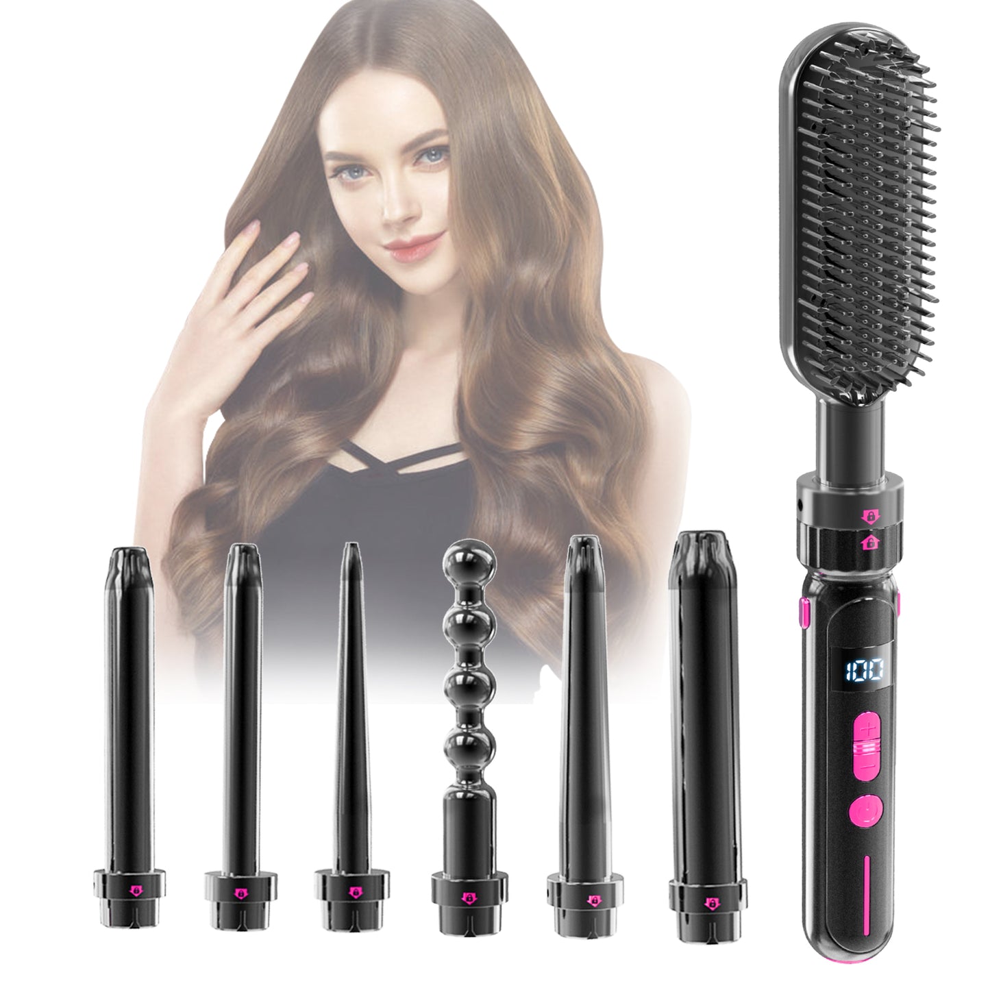 LITEKOR™ CHANGEABLE CURLING IRON HEAD SET