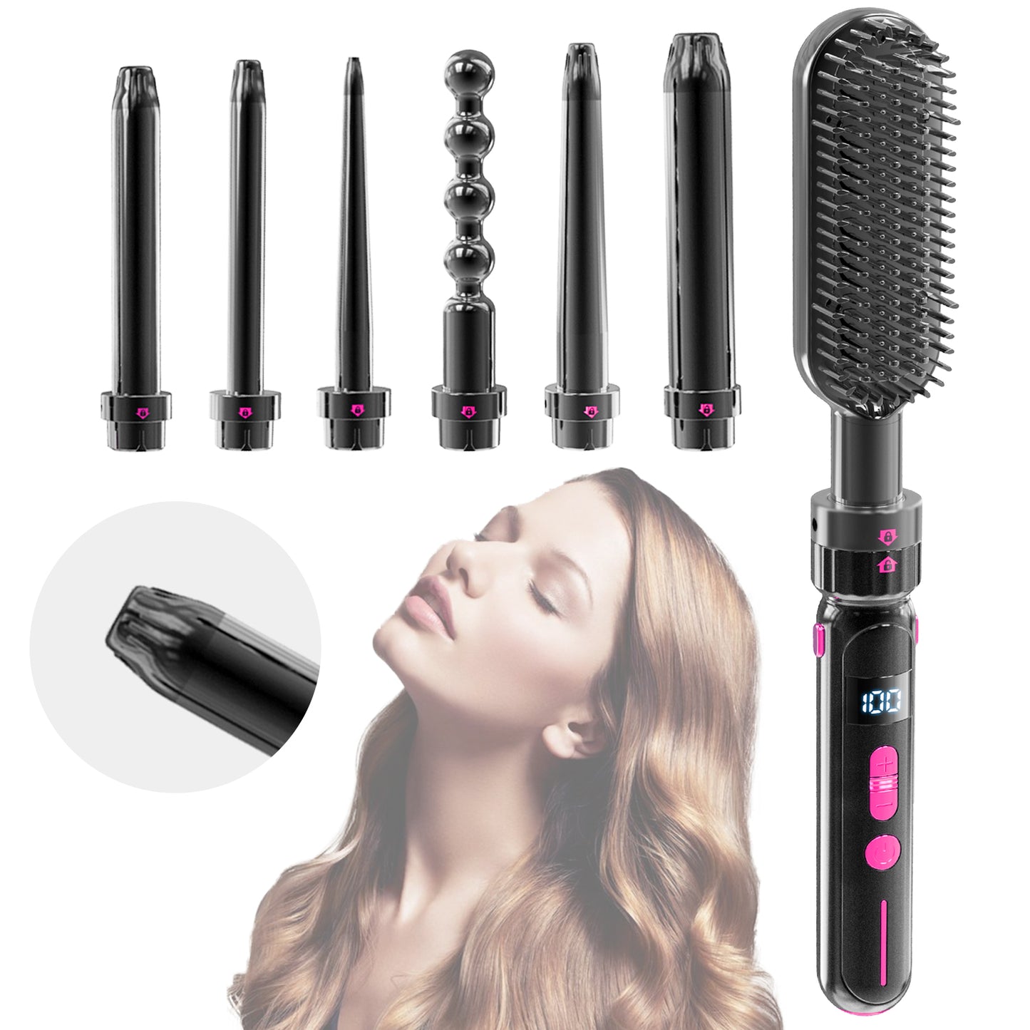 LITEKOR™ CHANGEABLE CURLING IRON HEAD SET