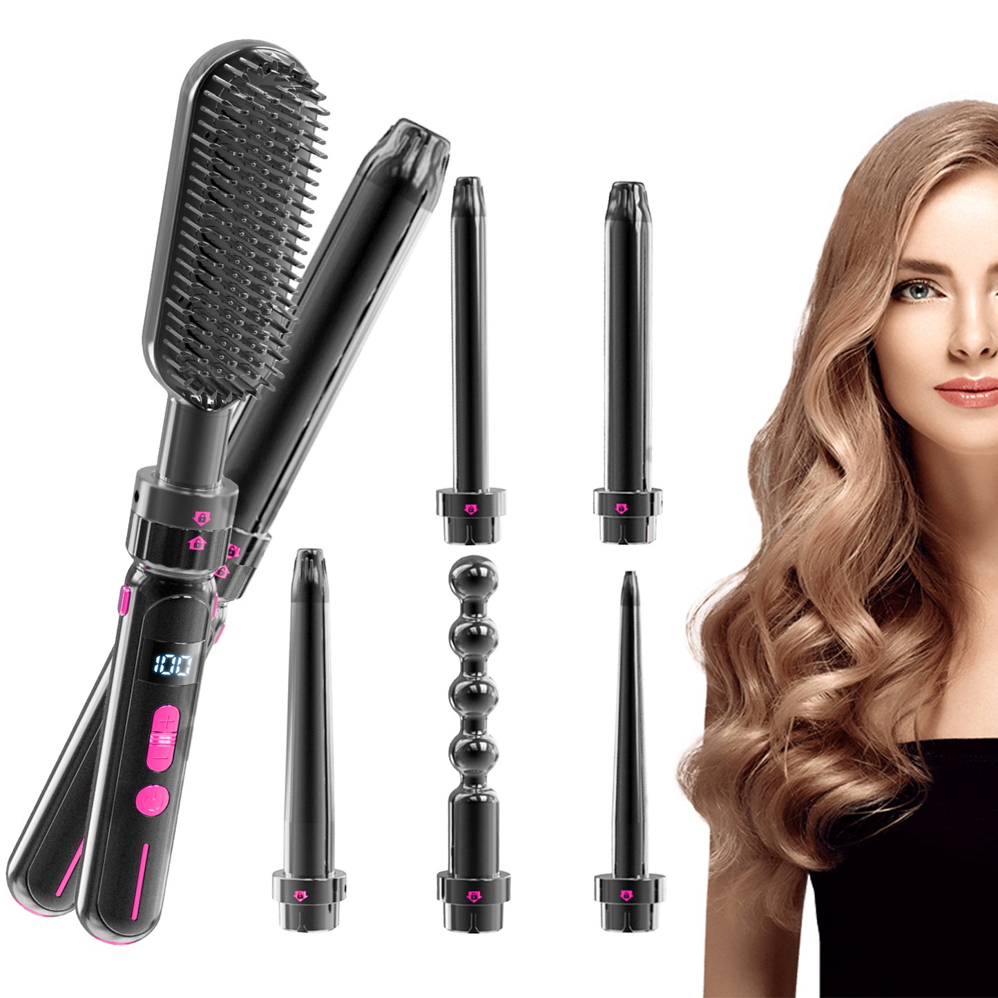 LITEKOR™ CHANGEABLE CURLING IRON HEAD SET