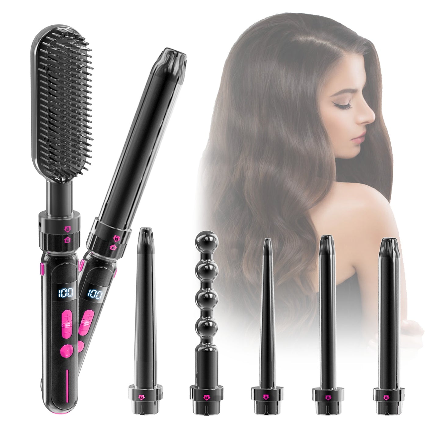 LITEKOR™ CHANGEABLE CURLING IRON HEAD SET