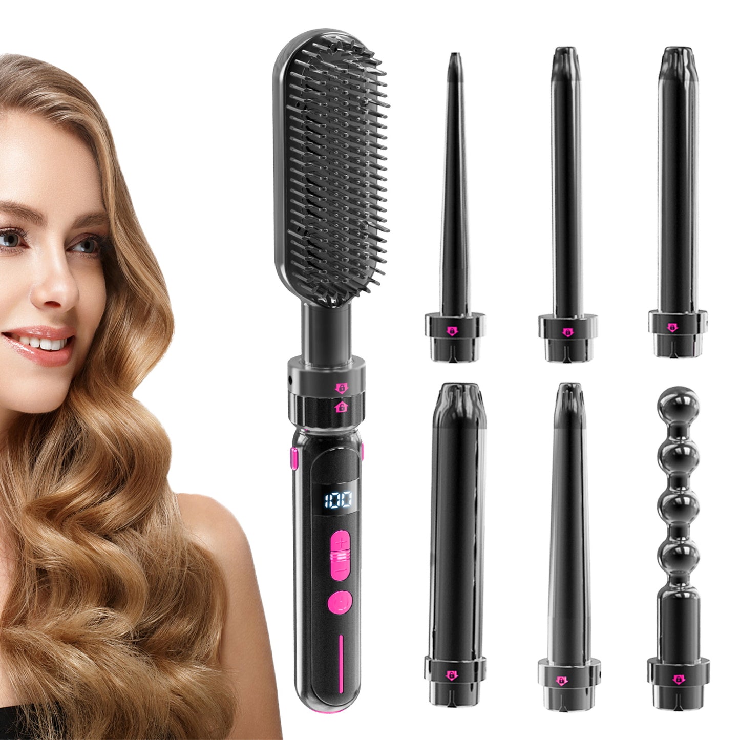 LITEKOR™ CHANGEABLE CURLING IRON HEAD SET