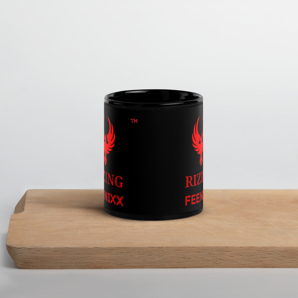 RIZING FEENIXX™ BLACK GLOSSY MUG