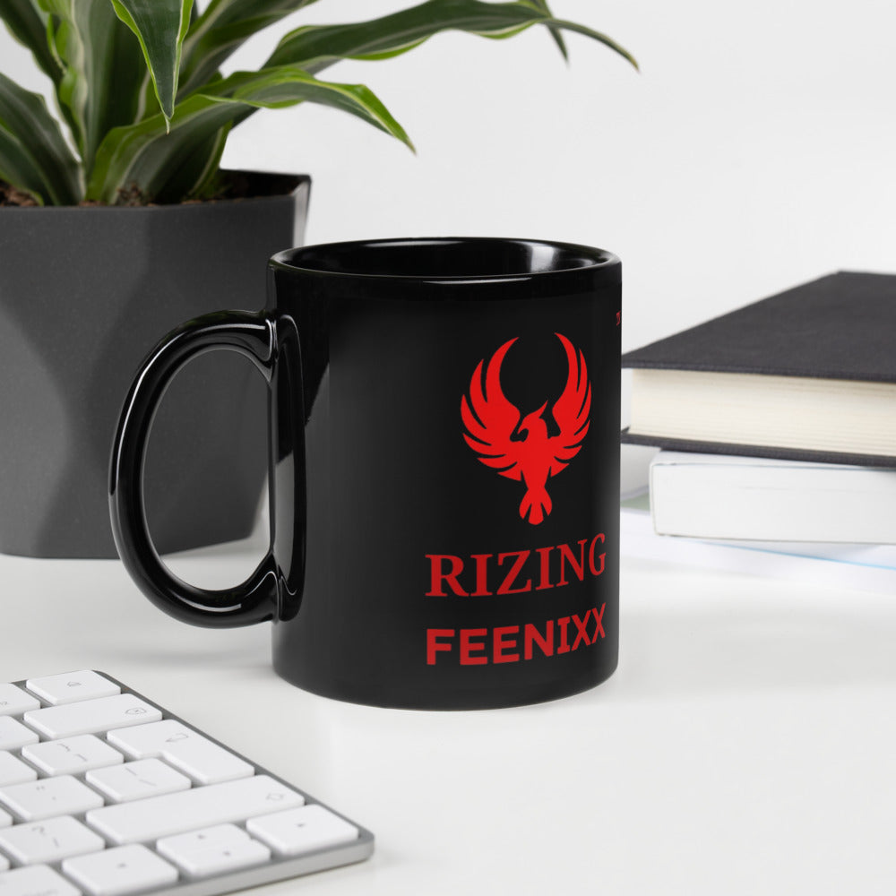 RIZING FEENIXX™ BLACK GLOSSY MUG