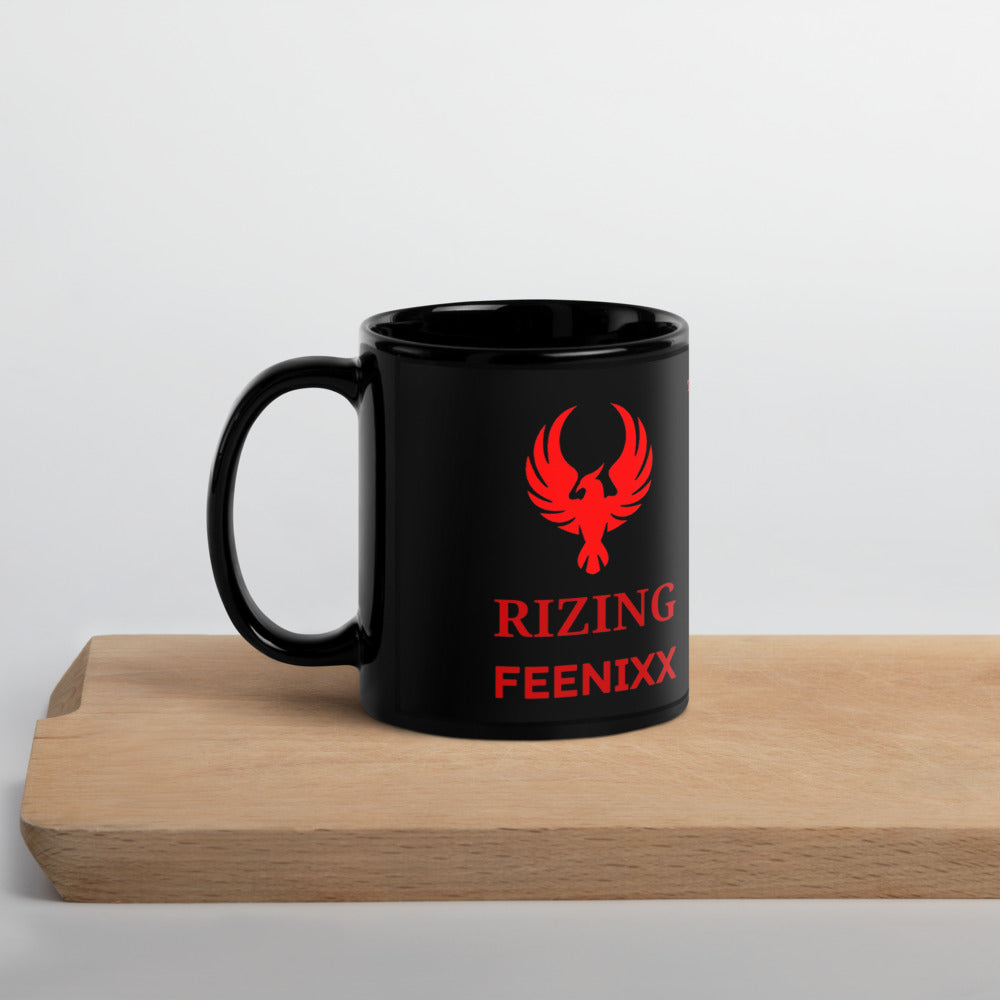 RIZING FEENIXX™ BLACK GLOSSY MUG