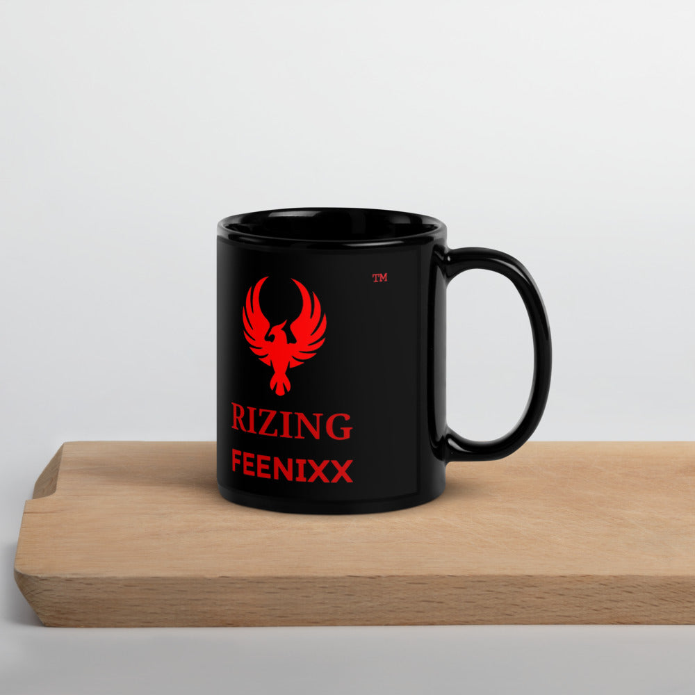 RIZING FEENIXX™ BLACK GLOSSY MUG