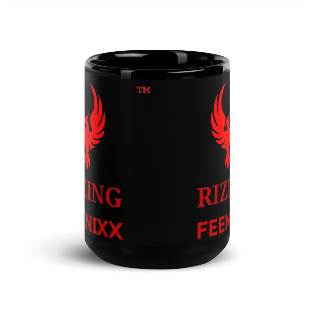 RIZING FEENIXX™ BLACK GLOSSY MUG