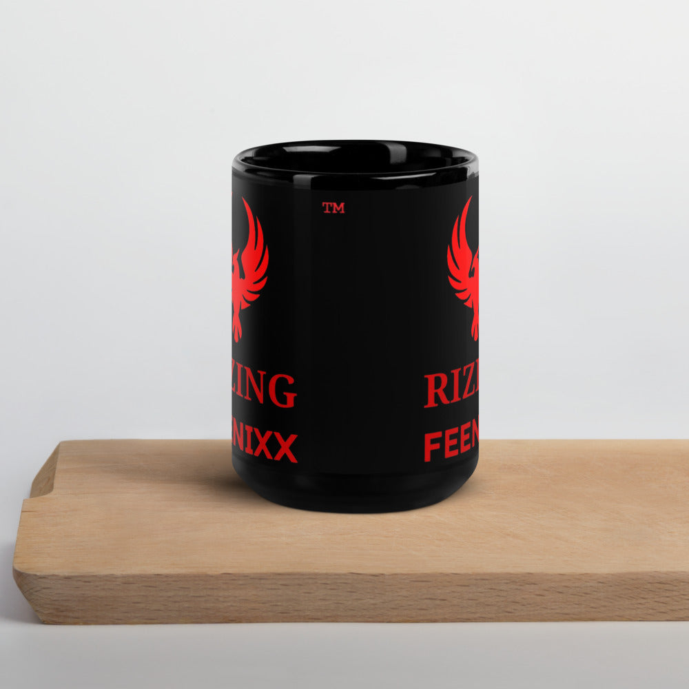 RIZING FEENIXX™ BLACK GLOSSY MUG