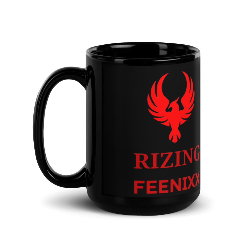 RIZING FEENIXX™ BLACK GLOSSY MUG