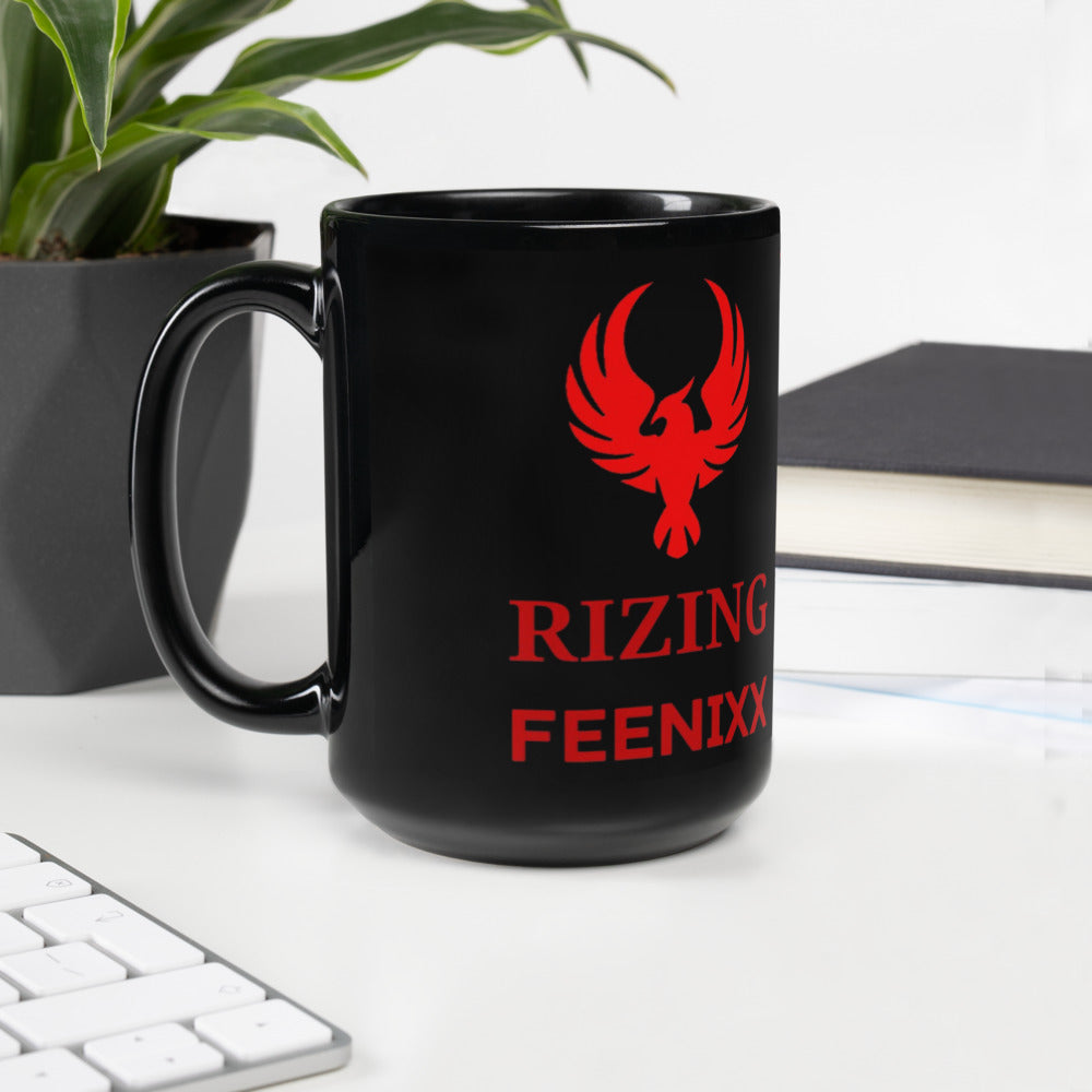 RIZING FEENIXX™ BLACK GLOSSY MUG