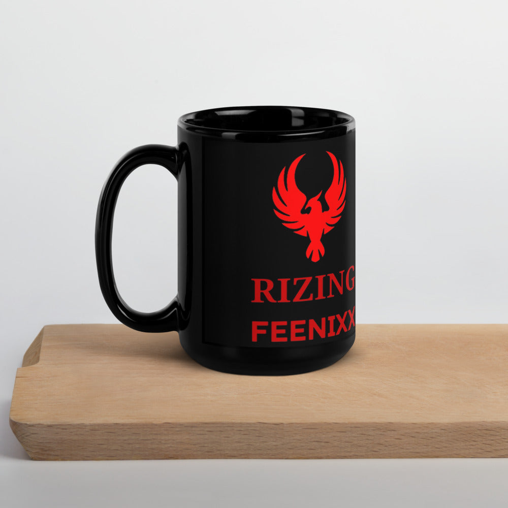 RIZING FEENIXX™ BLACK GLOSSY MUG