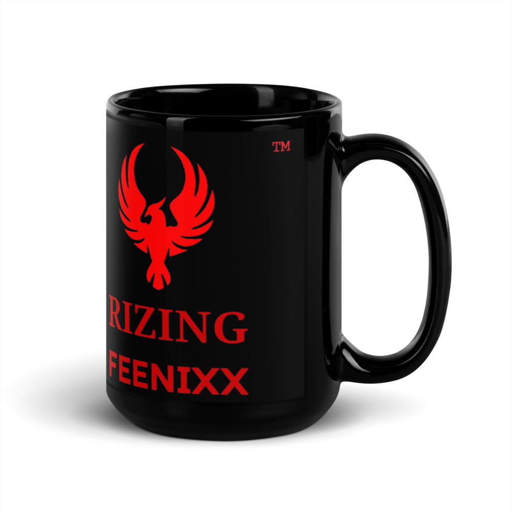 RIZING FEENIXX™ BLACK GLOSSY MUG