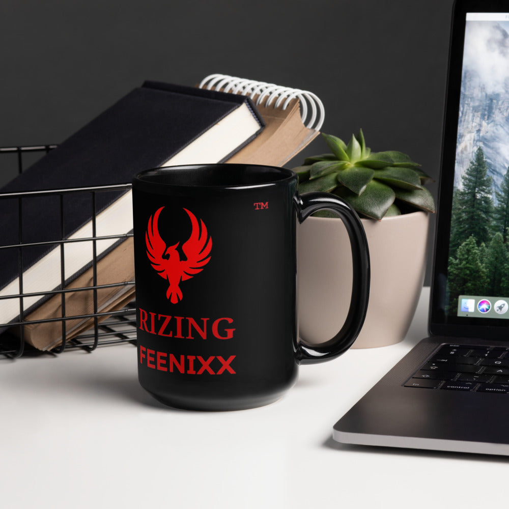 RIZING FEENIXX™ BLACK GLOSSY MUG