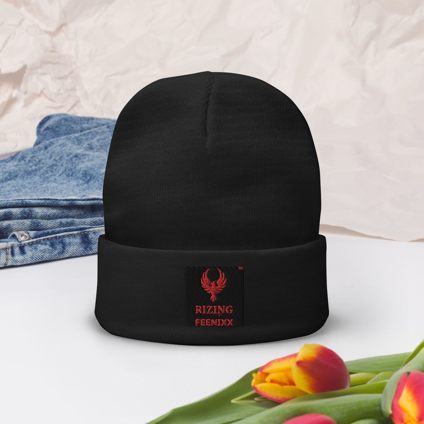 RIZING FEENIXX™ EMBROIDERED BEANIE