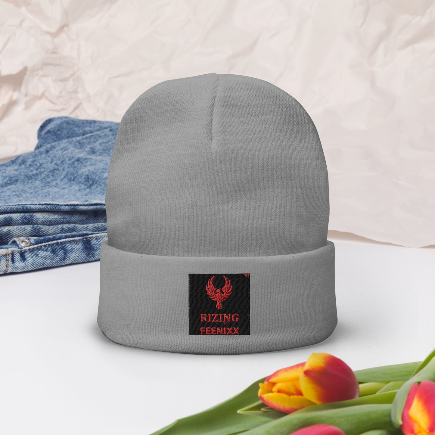 RIZING FEENIXX™ EMBROIDERED BEANIE