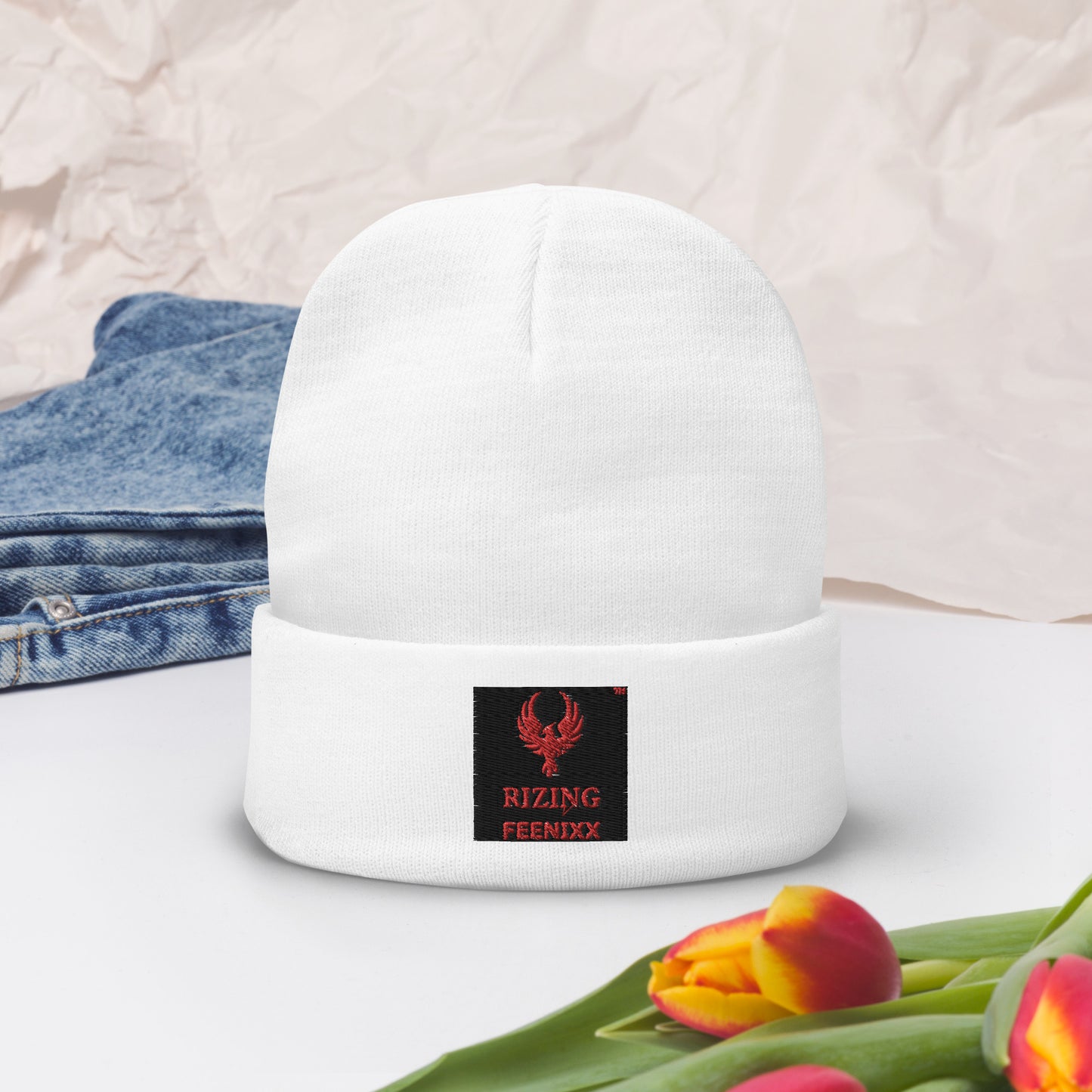 RIZING FEENIXX™ EMBROIDERED BEANIE