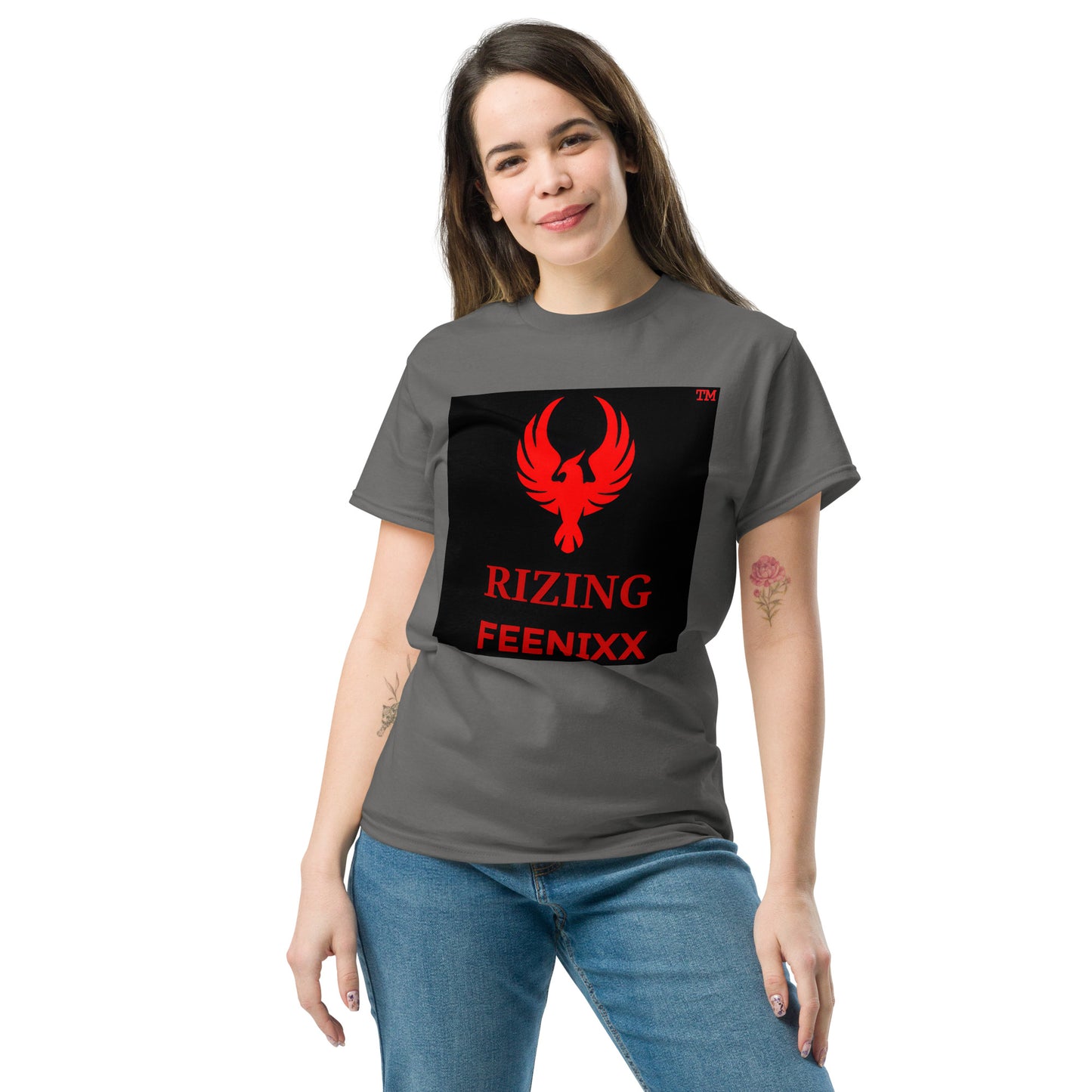 RIZING FEENIXX™ PREMIUM T-SHIRT PRINTED DESIGN IN MULTIPLE COLORS