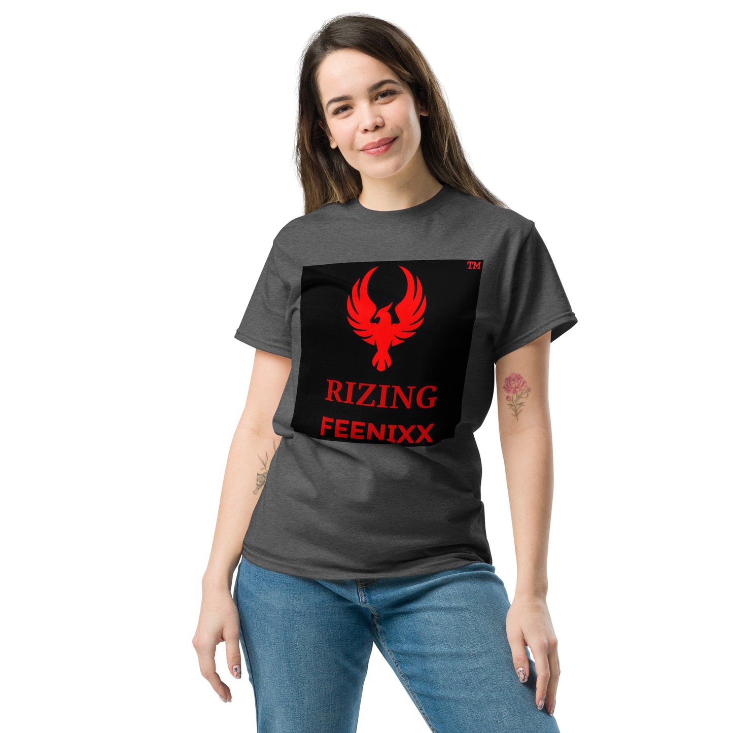 RIZING FEENIXX™ PREMIUM T-SHIRT PRINTED DESIGN IN MULTIPLE COLORS