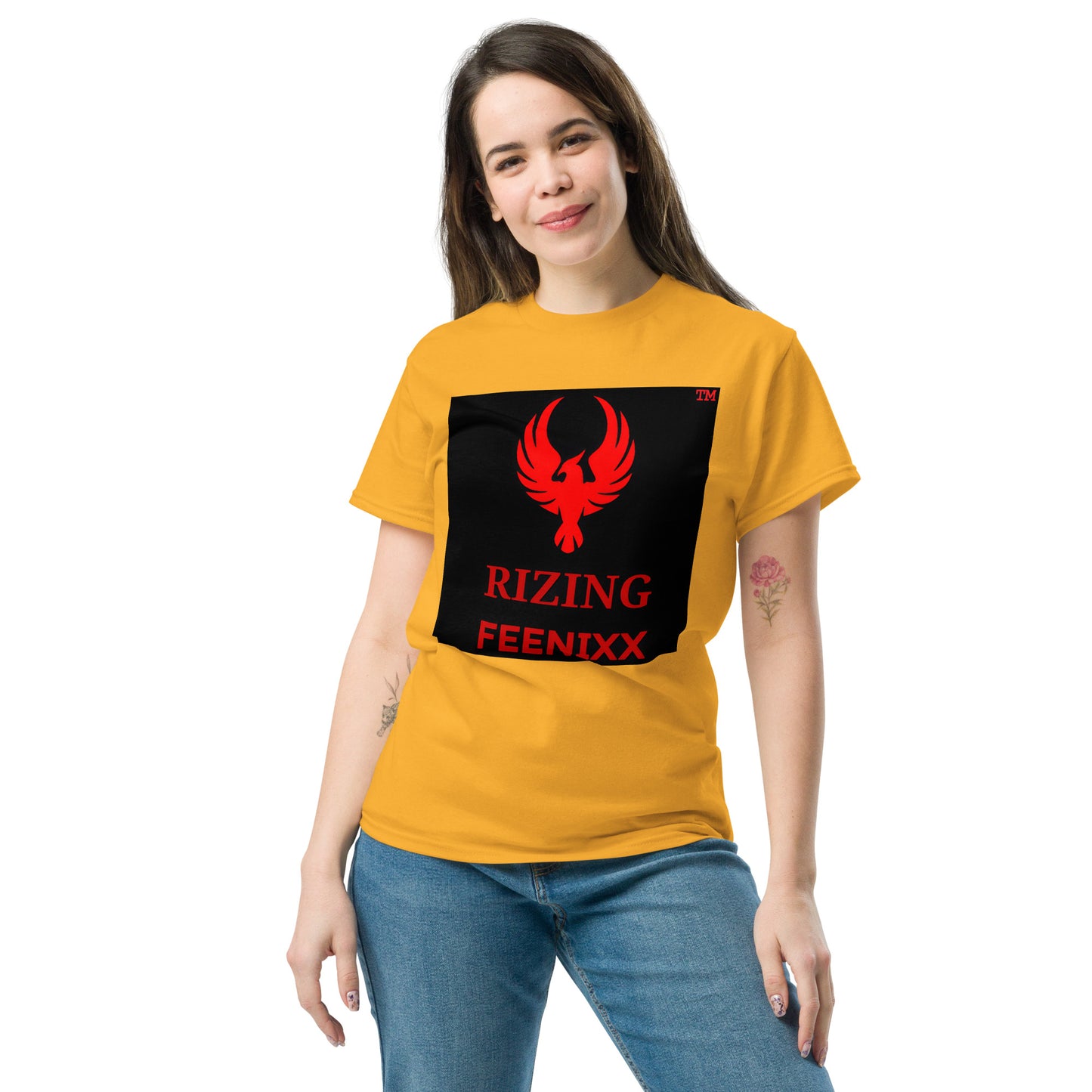 RIZING FEENIXX™ PREMIUM T-SHIRT PRINTED DESIGN IN MULTIPLE COLORS