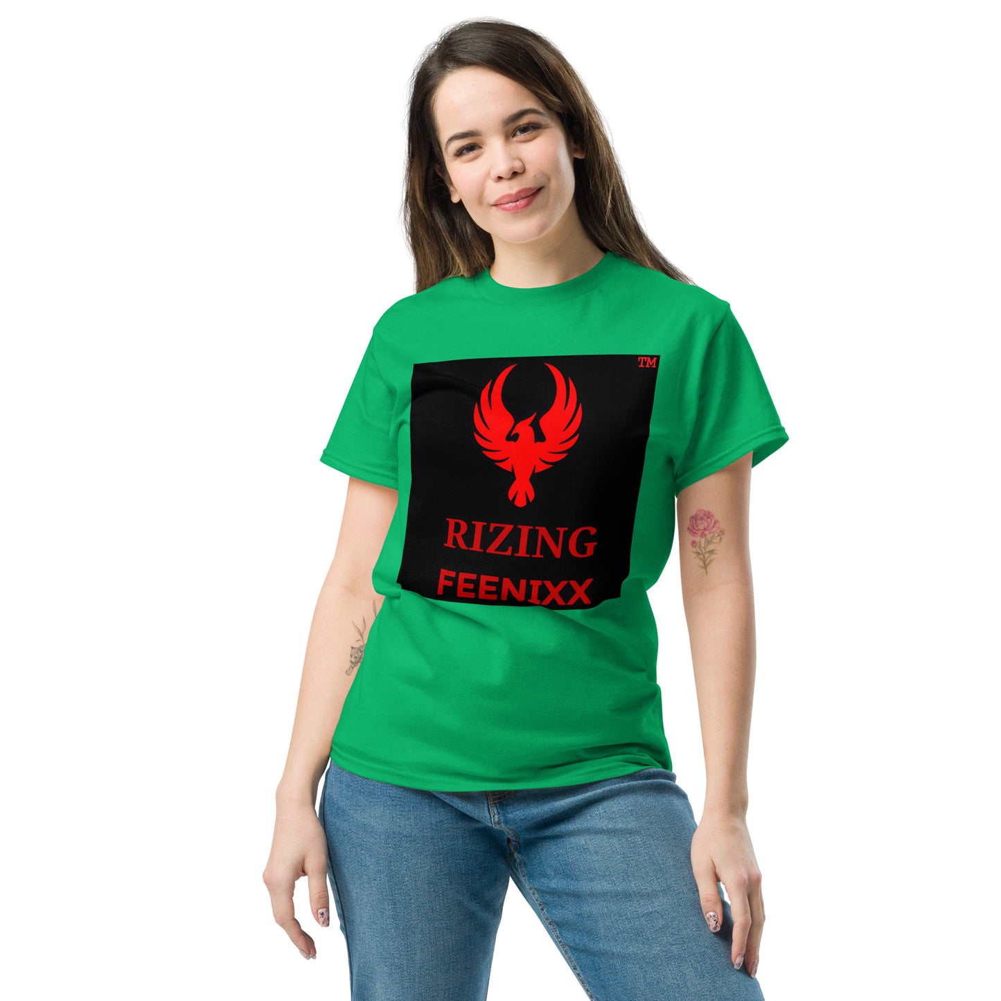 RIZING FEENIXX™ PREMIUM T-SHIRT PRINTED DESIGN IN MULTIPLE COLORS