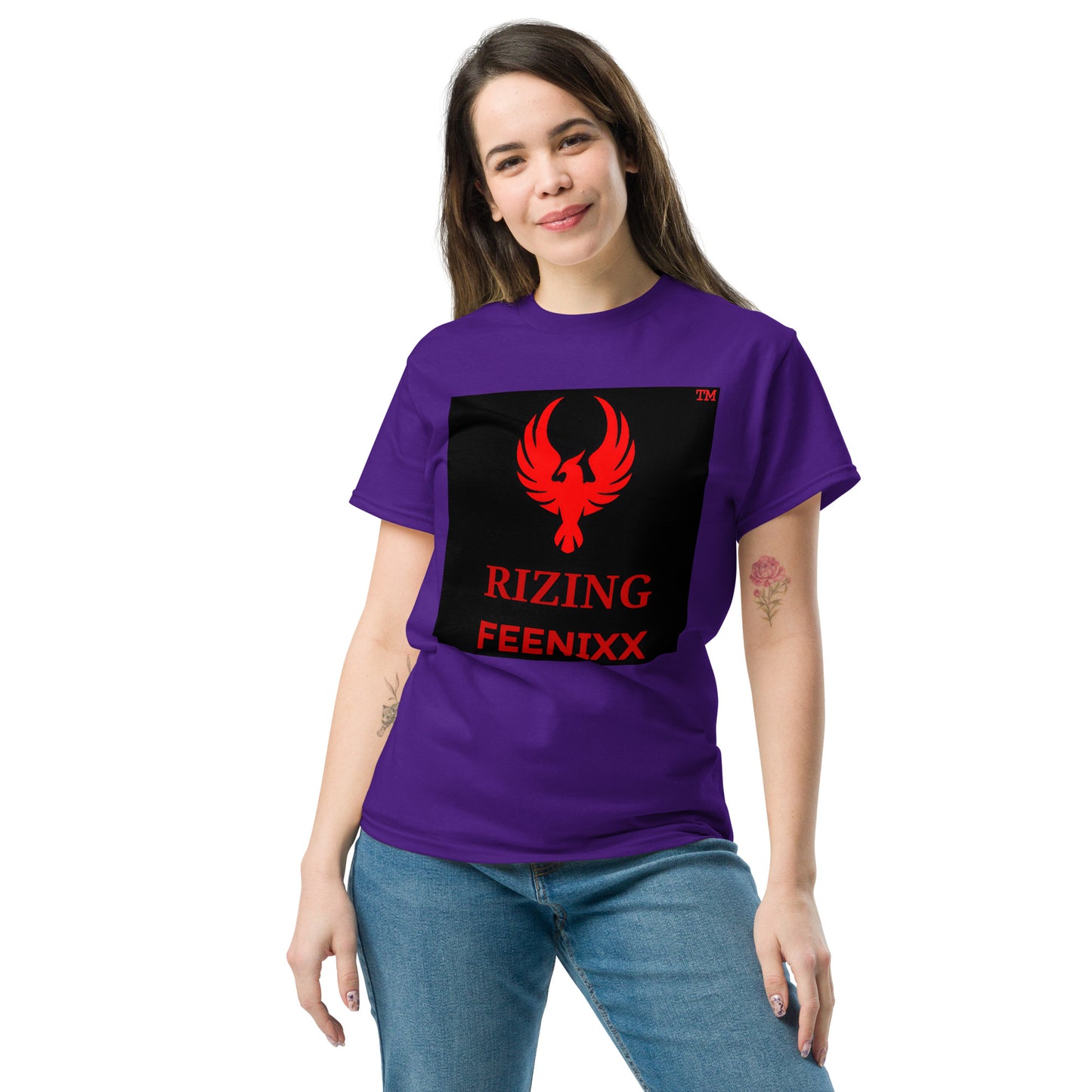 RIZING FEENIXX™ PREMIUM T-SHIRT PRINTED DESIGN IN MULTIPLE COLORS