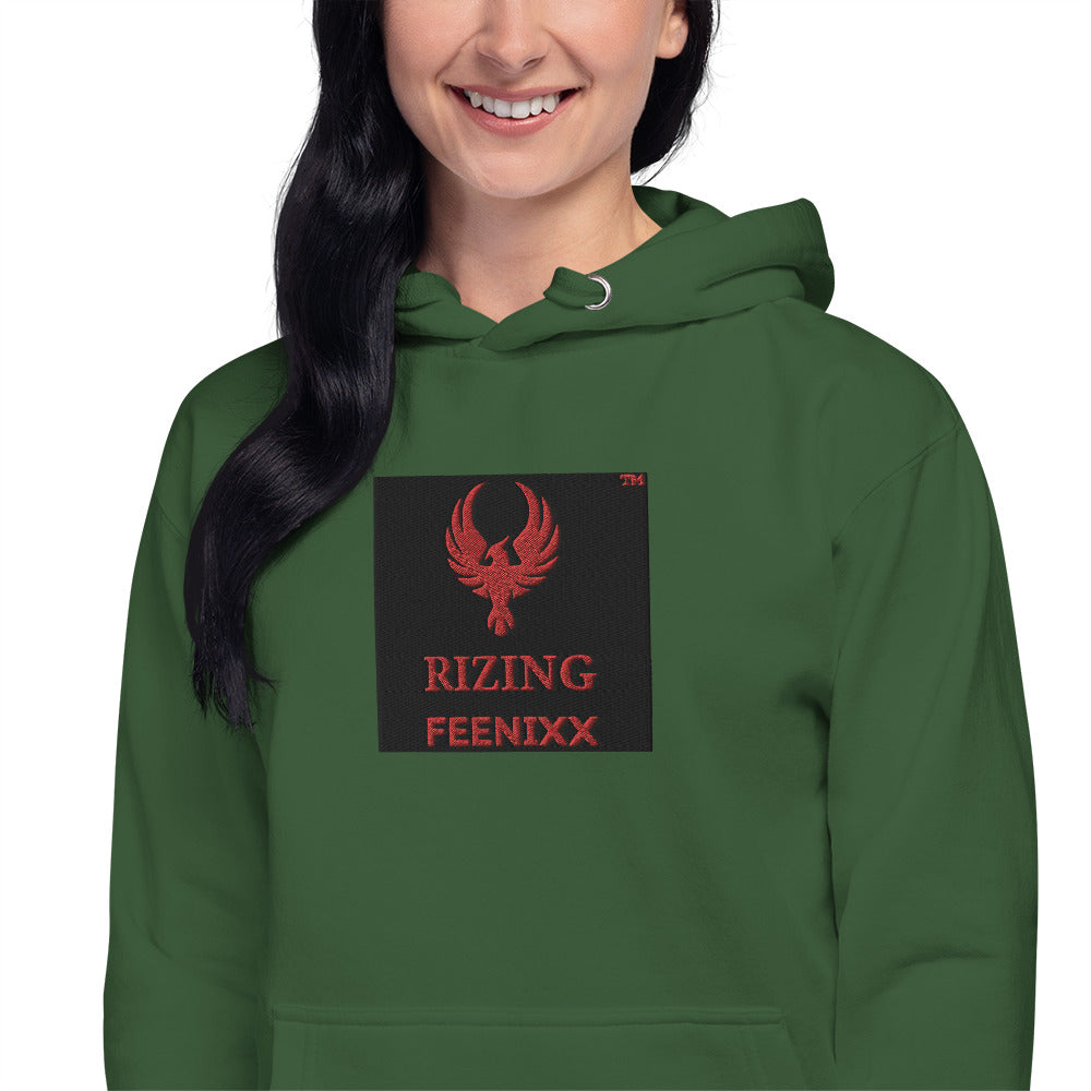 RIZING FEENIXX™ PREMIUM HOODIE EMBROIDERED DESIGN IN MULTIPLE COLORS